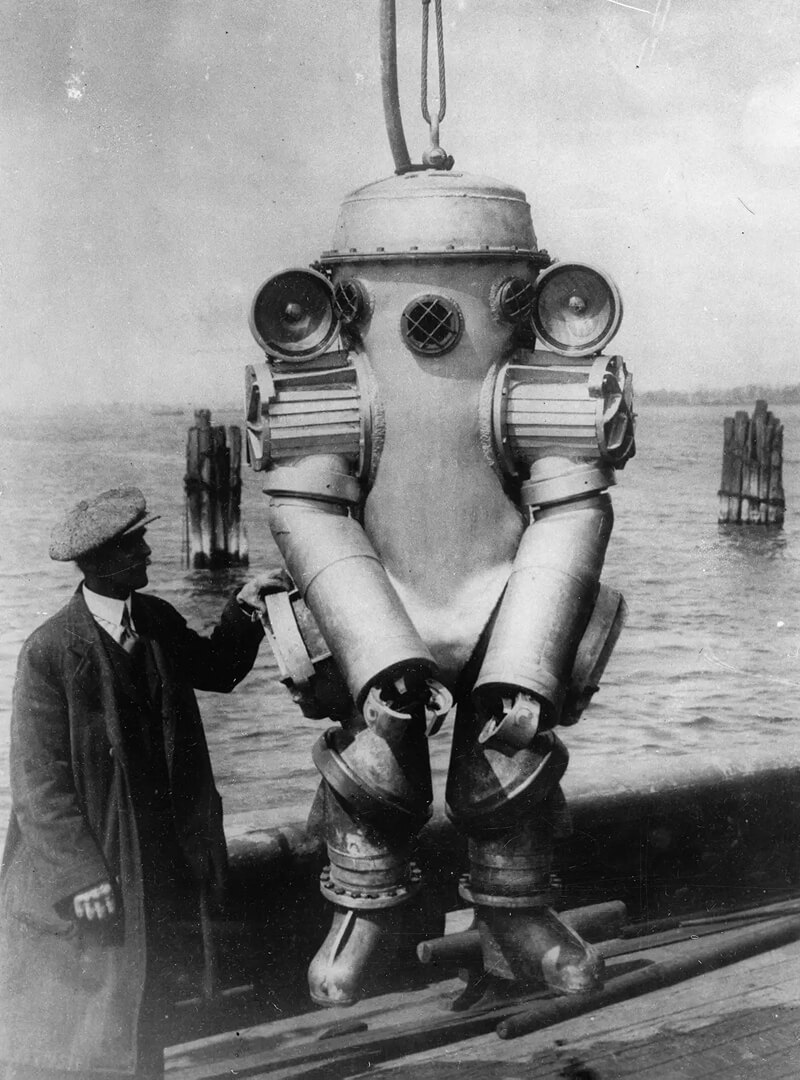 Photo of a diver armour